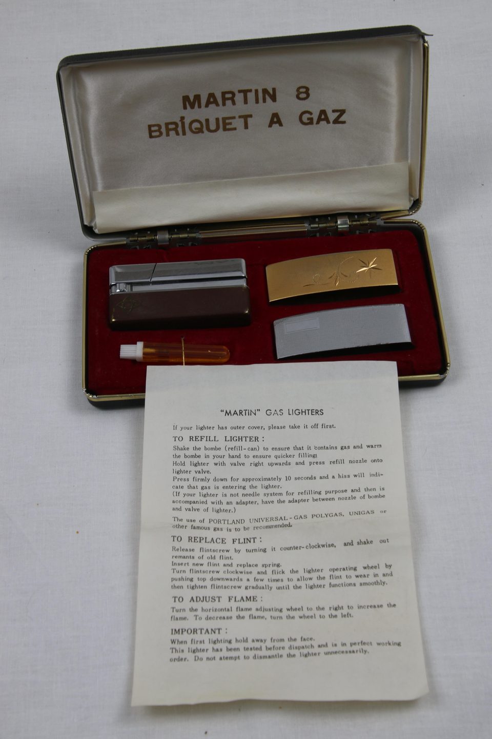 Coffret briquets gaz Martin 8 vintage - photo 1