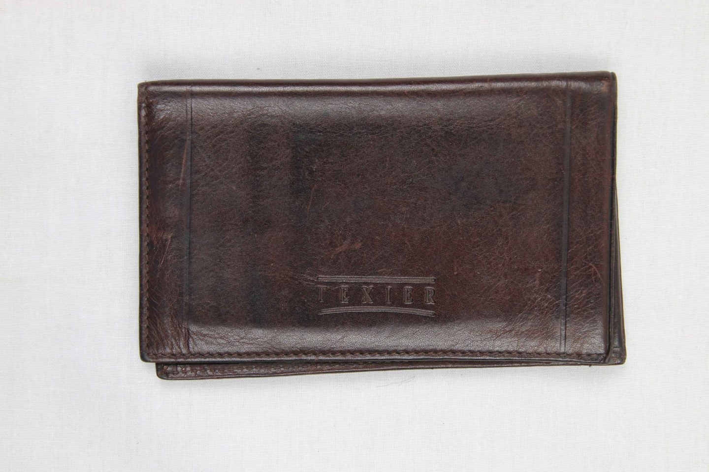 Portefeuille homme cuir TEXIER marron - photo 1