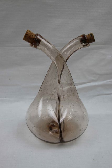 Carafe à huile et vinaigre verre soufflé - photo 1