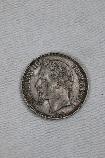 Pièce de monnaie 5 francs Napoléon III 1869 - photo 1