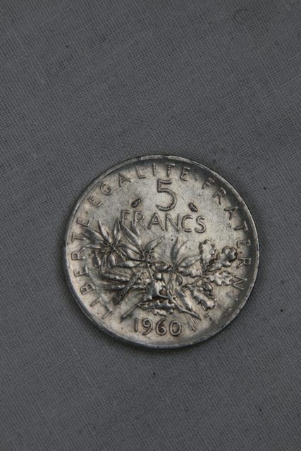 Pièce 5 francs 1960 République Française - photo 1