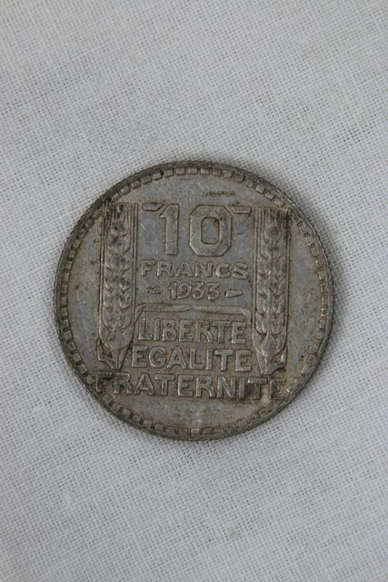 Pièce de monnaie 10 francs 1933 - photo 1